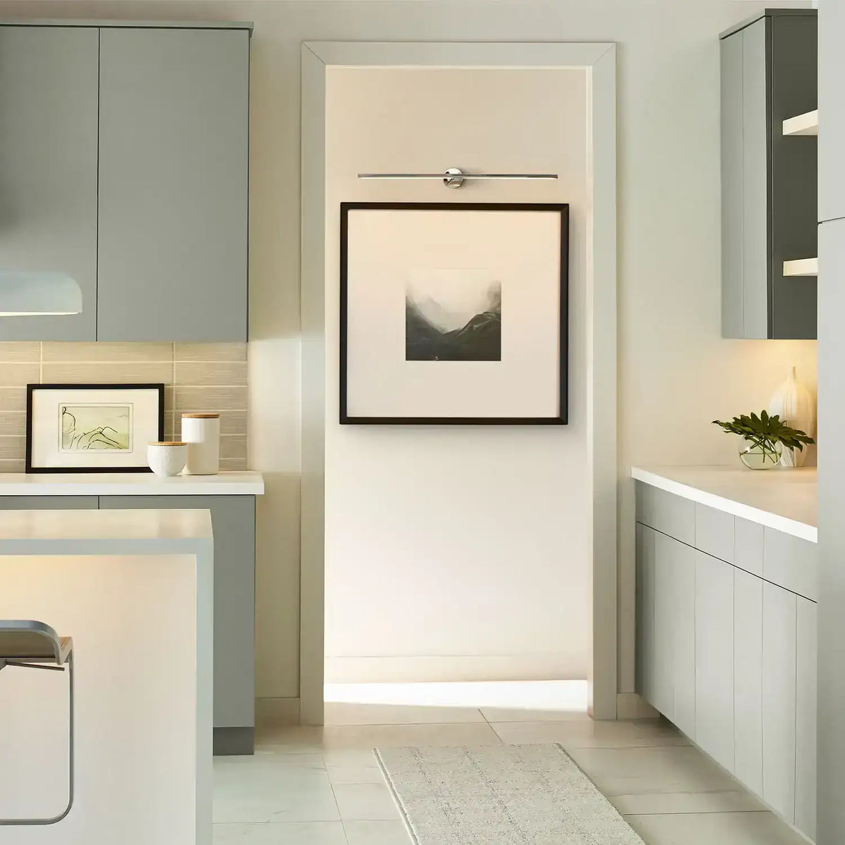 VISUAL COMFORT MODERN, PLURAL FACETED PICTURE LIGHT, WALL SCONCES
