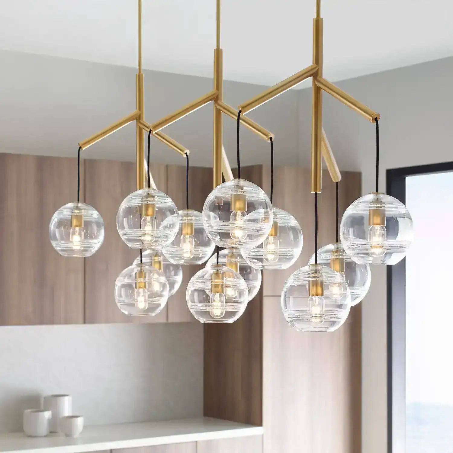 VISUAL COMFORT MODERN, SEDONA TRIPLE CHANDELIER, CHANDELIER LIGHT