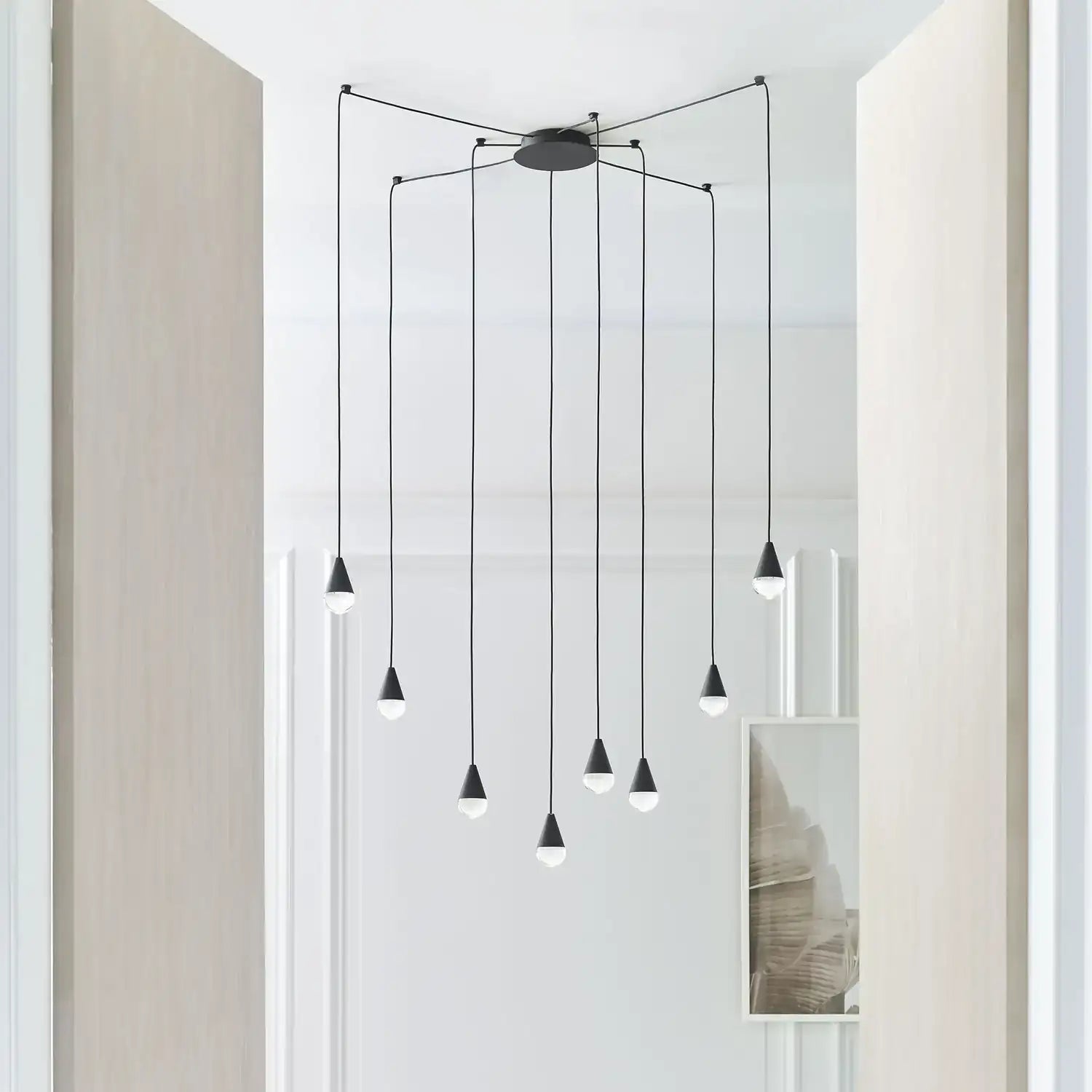 VISUAL COMFORT MODERN, CUPOLA LIGHT CHANDELIER, CHANDELIER LIGHT
