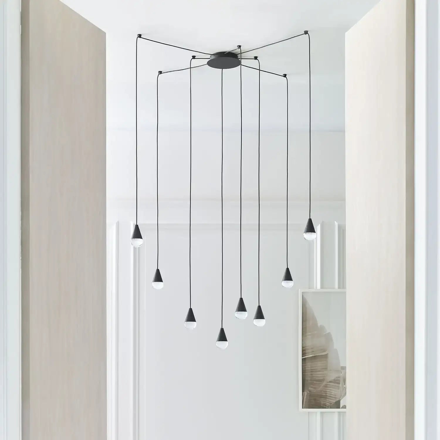 VISUAL COMFORT MODERN, CUPOLA LIGHT CHANDELIER, CHANDELIER LIGHT