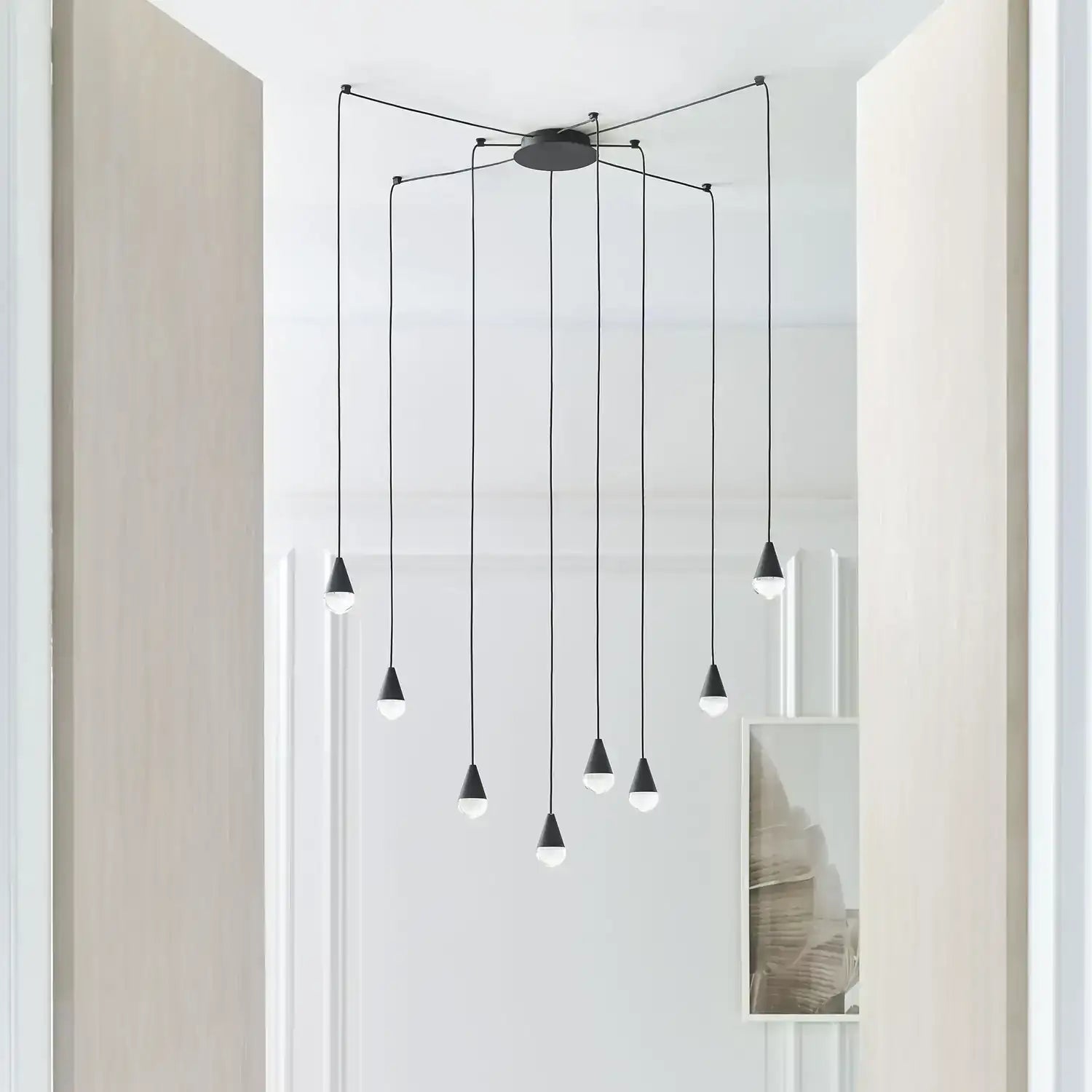 VISUAL COMFORT MODERN, CUPOLA LIGHT CHANDELIER, CHANDELIER LIGHT