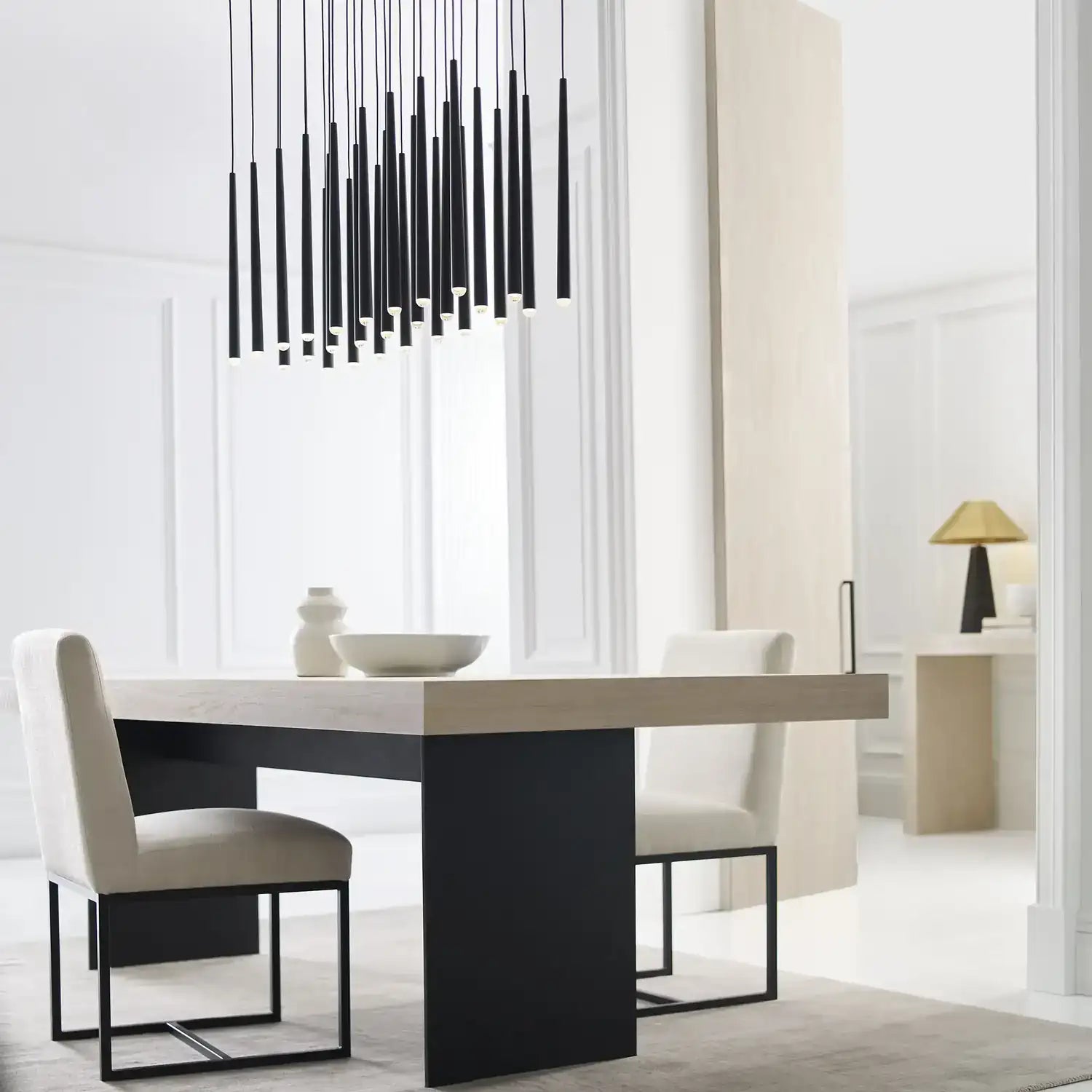VISUAL COMFORT MODERN, PYLON LIGHT CHANDELIER, CHANDELIER LIGHT