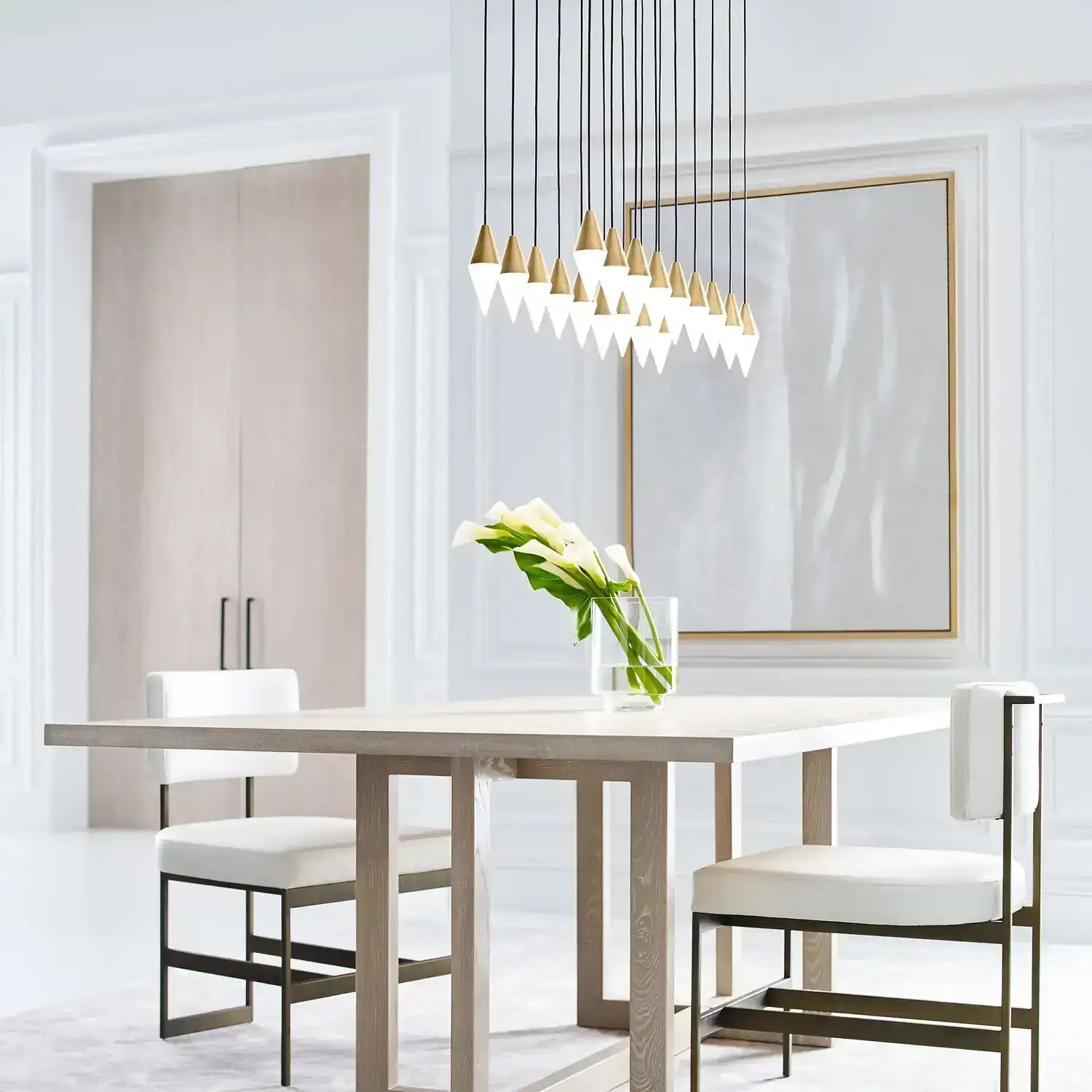VISUAL COMFORT MODERN, TURRET CHANDELIER, CHANDELIER LIGHT