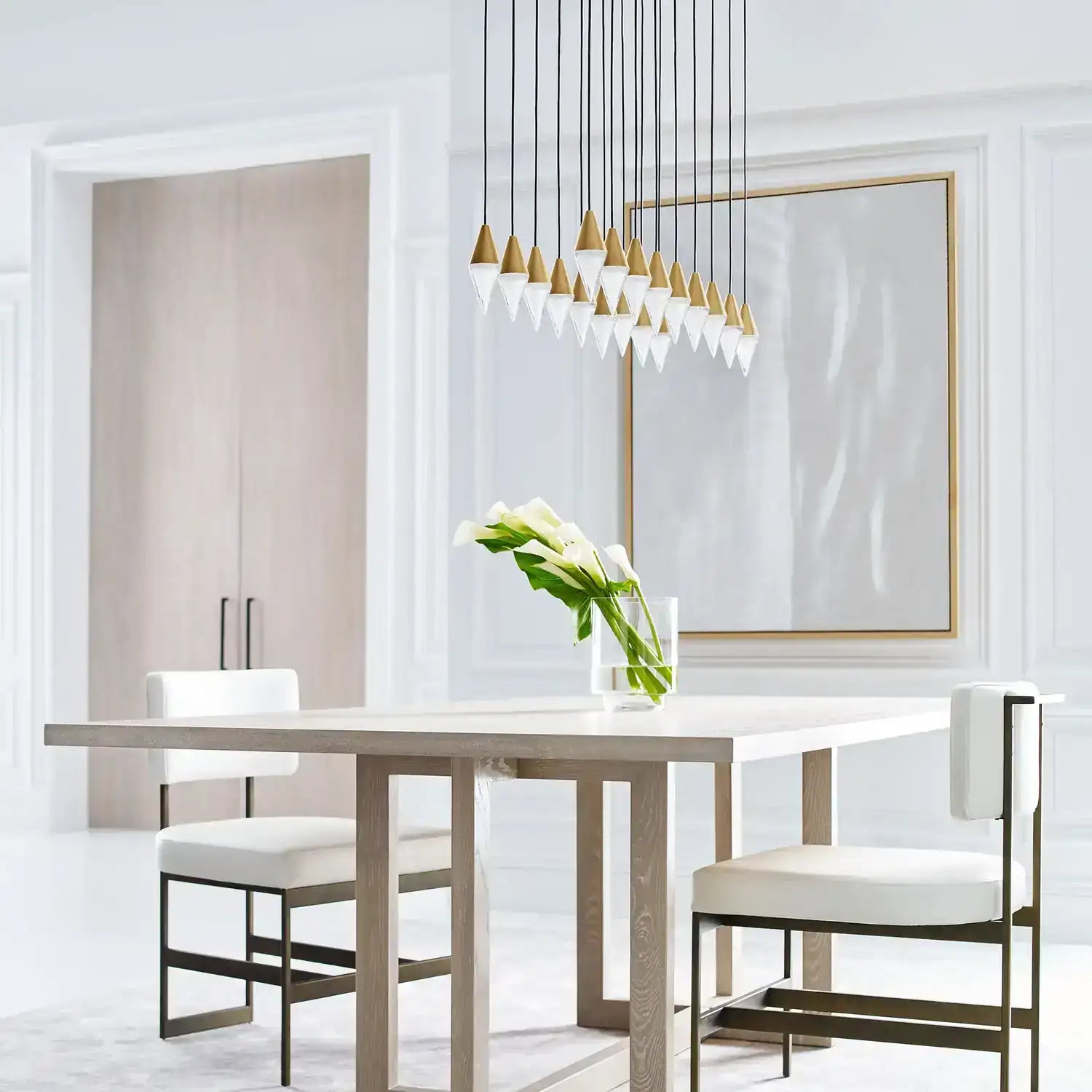 VISUAL COMFORT MODERN, TURRET CHANDELIER, CHANDELIER LIGHT