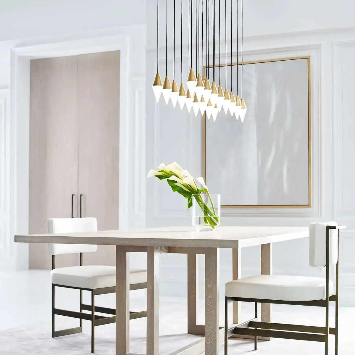 VISUAL COMFORT MODERN, TURRET CHANDELIER, CHANDELIER LIGHT