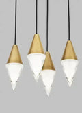 VISUAL COMFORT MODERN, TURRET CHANDELIER, CHANDELIER LIGHT
