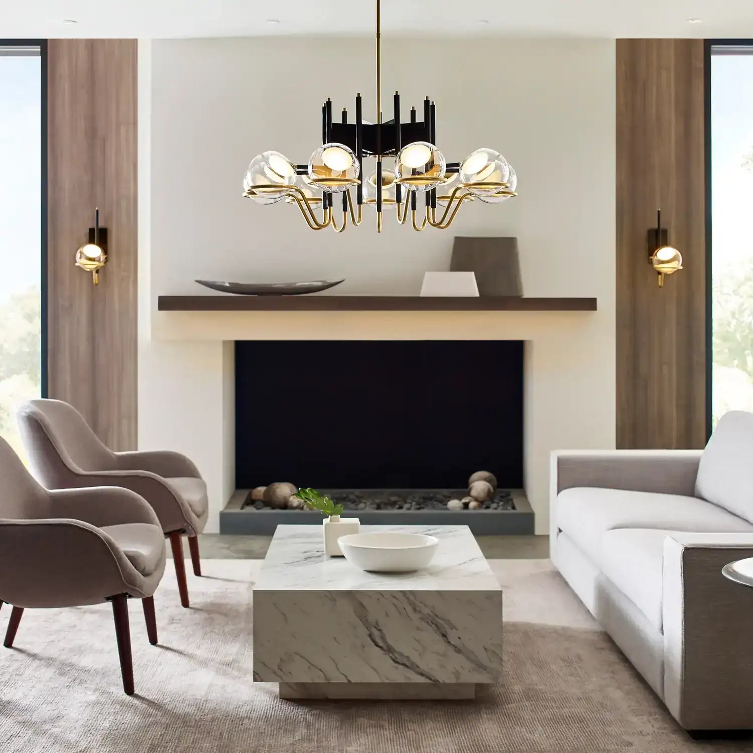 VISUAL COMFORT MODERN, CROSBY SCONCE, WALL SCONCES