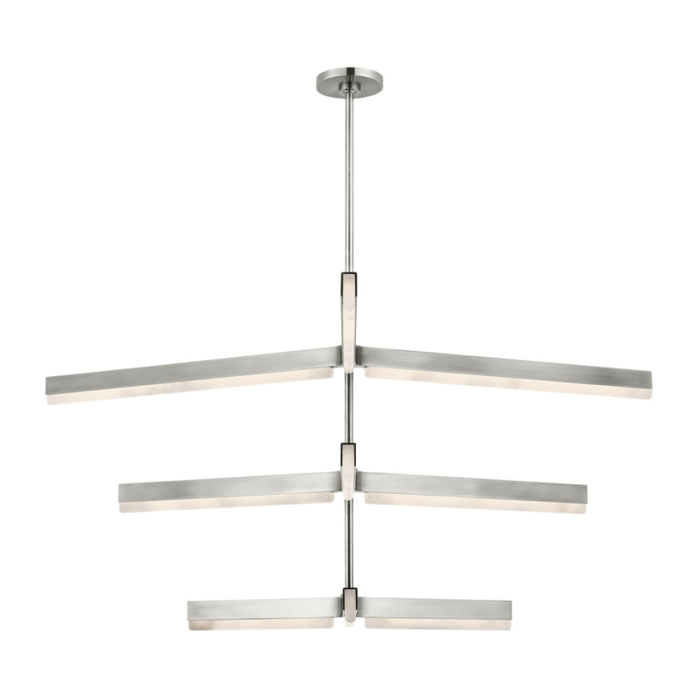 VISUAL COMFORT MODERN, LINEA THREE TIER CHANDELIER, CHANDELIER LIGHT