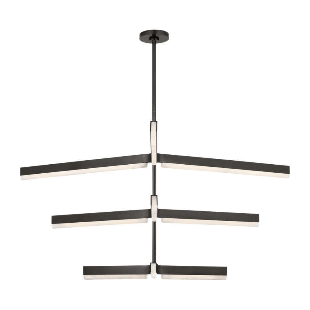 VISUAL COMFORT MODERN, LINEA THREE TIER CHANDELIER, CHANDELIER LIGHT