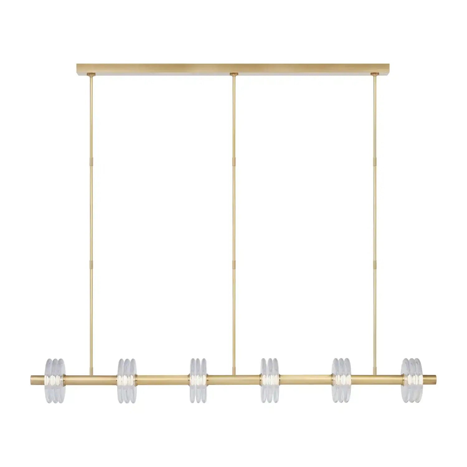 VISUAL COMFORT MODERN, LAUREL X-LARGE LINEAR CHANDELIER, PENDANT LIGHT