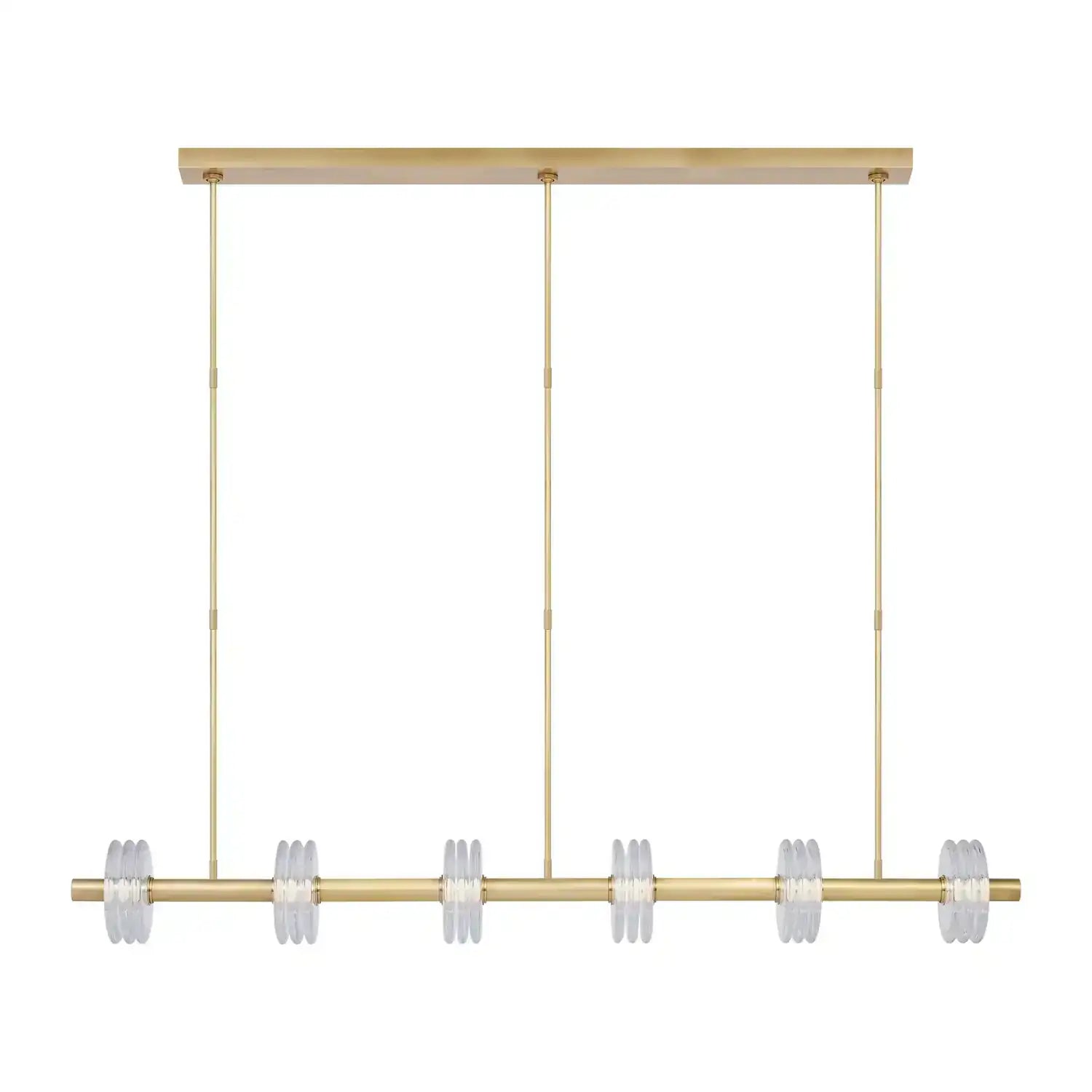 VISUAL COMFORT MODERN, LAUREL X-LARGE LINEAR CHANDELIER, PENDANT LIGHT