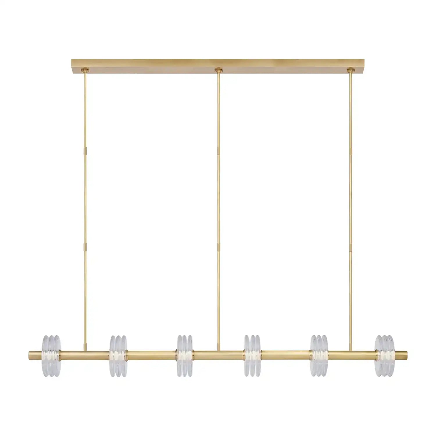 VISUAL COMFORT MODERN, LAUREL X-LARGE LINEAR CHANDELIER, PENDANT LIGHT