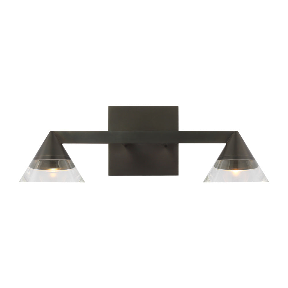 VISUAL COMFORT MODERN, MIDRAND CRYSTAL VANITY, BATH VANITY LIGHT