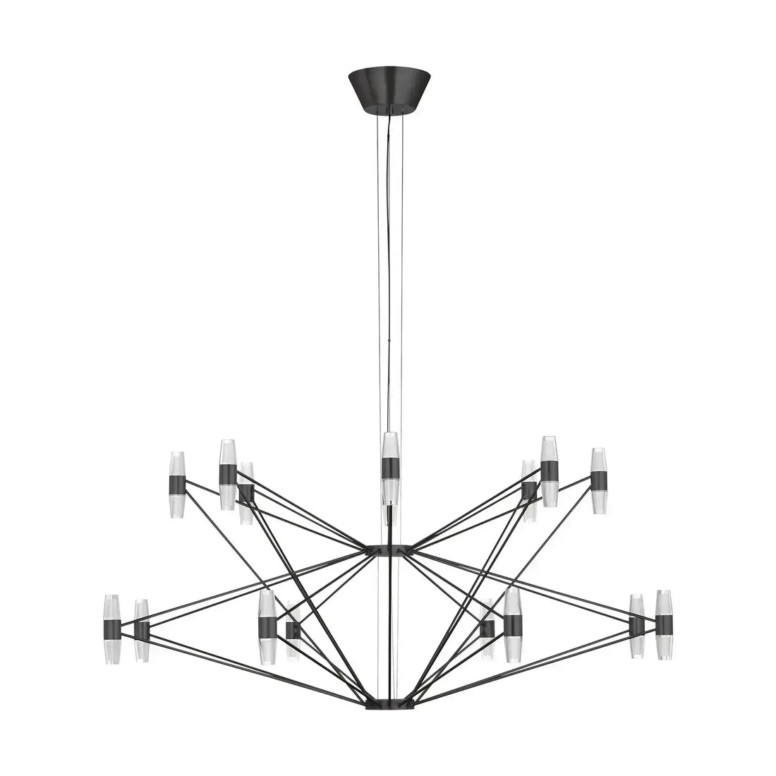 VISUAL COMFORT MODERN, LASSELL TWO TIER X-LARGE CHANDELIER, CHANDELIER LIGHT