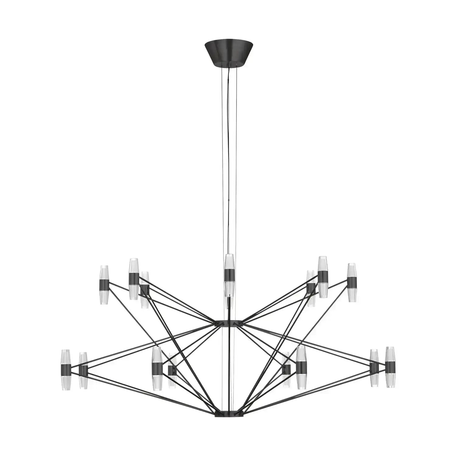 VISUAL COMFORT MODERN, LASSELL TWO TIER X-LARGE CHANDELIER, CHANDELIER LIGHT
