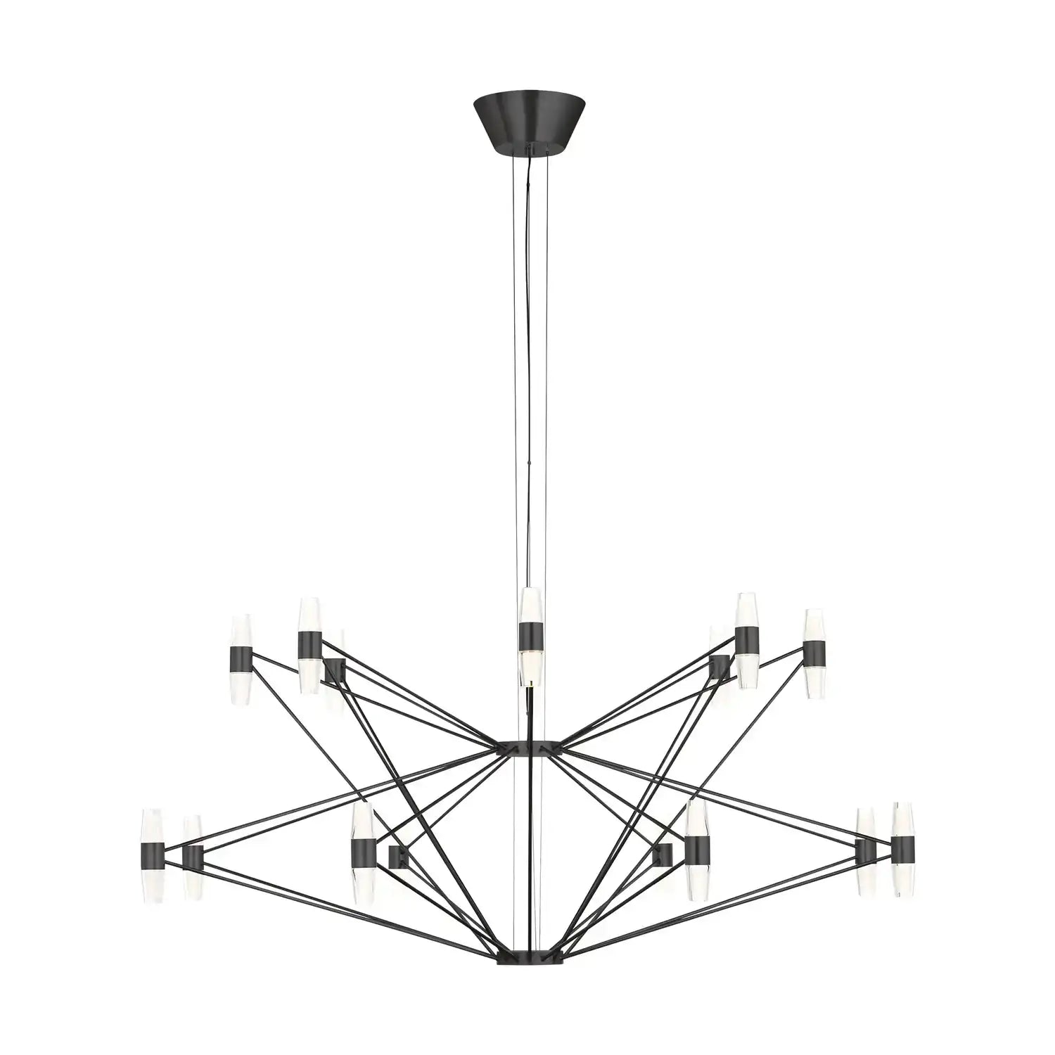 VISUAL COMFORT MODERN, LASSELL TWO TIER X-LARGE CHANDELIER, CHANDELIER LIGHT
