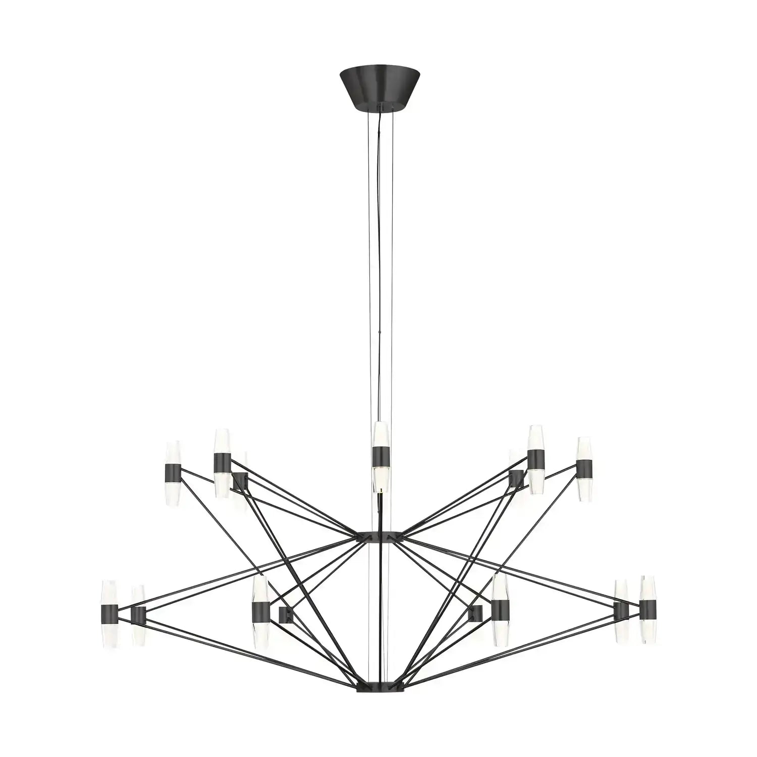 VISUAL COMFORT MODERN, LASSELL TWO TIER X-LARGE CHANDELIER, CHANDELIER LIGHT