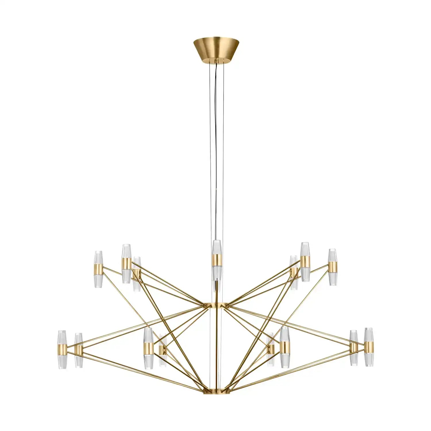 VISUAL COMFORT MODERN, LASSELL TWO TIER X-LARGE CHANDELIER, CHANDELIER LIGHT