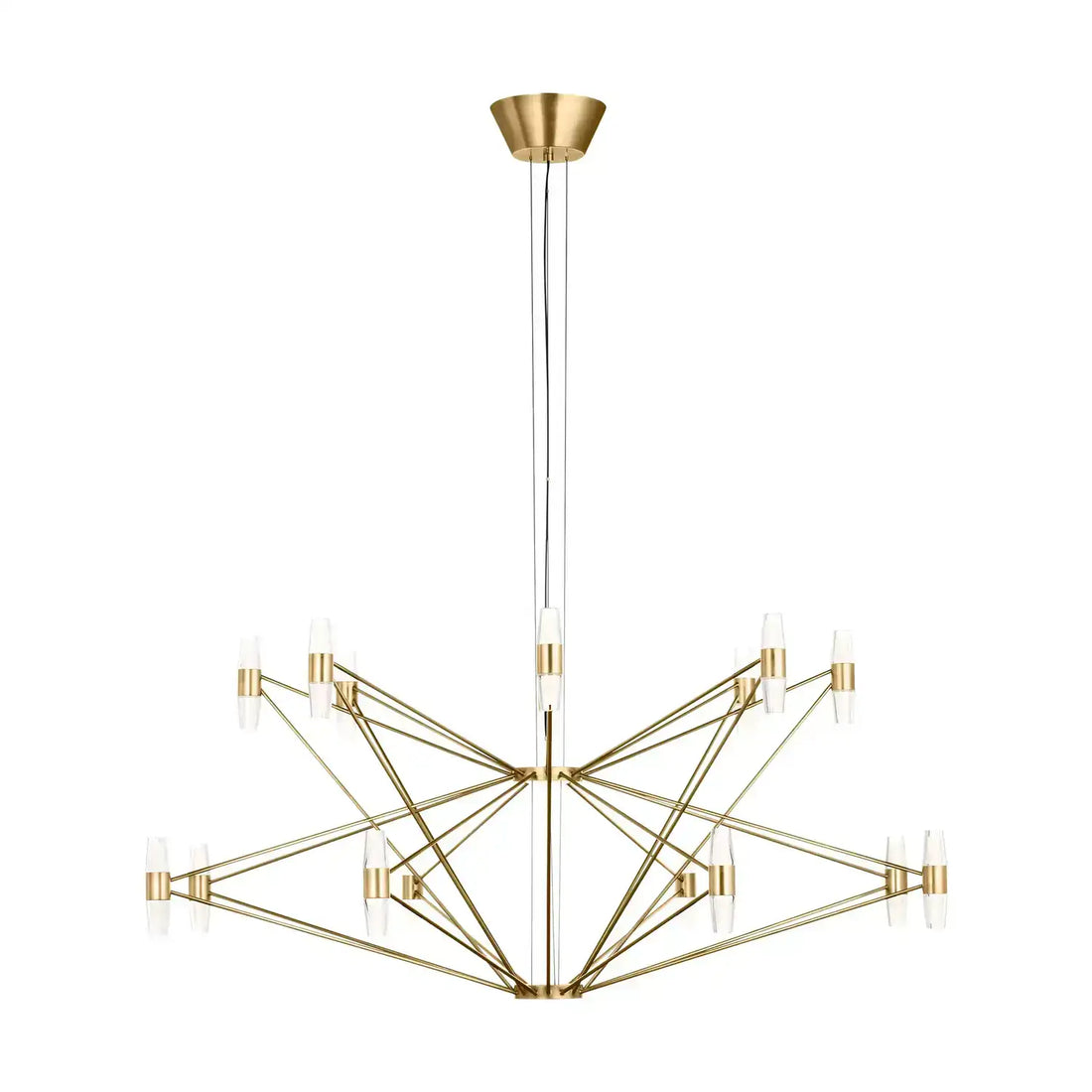 VISUAL COMFORT MODERN, LASSELL TWO TIER X-LARGE CHANDELIER, CHANDELIER LIGHT