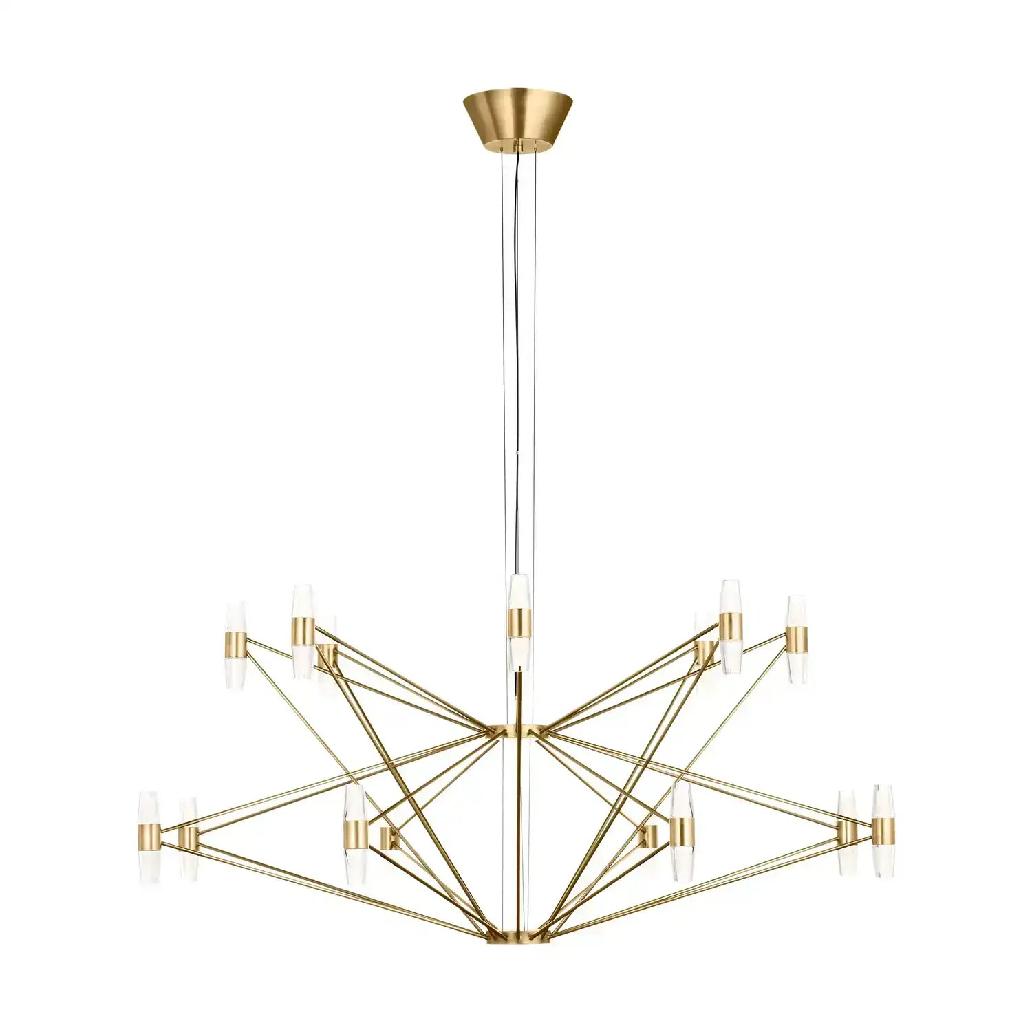 VISUAL COMFORT MODERN, LASSELL TWO TIER X-LARGE CHANDELIER, CHANDELIER LIGHT