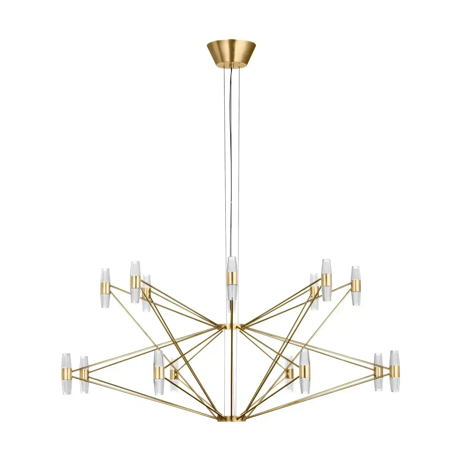 VISUAL COMFORT MODERN, LASSELL TWO TIER X-LARGE CHANDELIER, CHANDELIER LIGHT