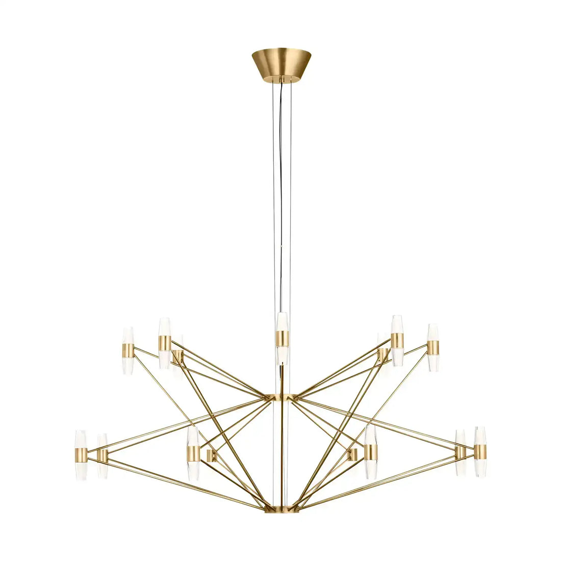 VISUAL COMFORT MODERN, LASSELL TWO TIER X-LARGE CHANDELIER, CHANDELIER LIGHT