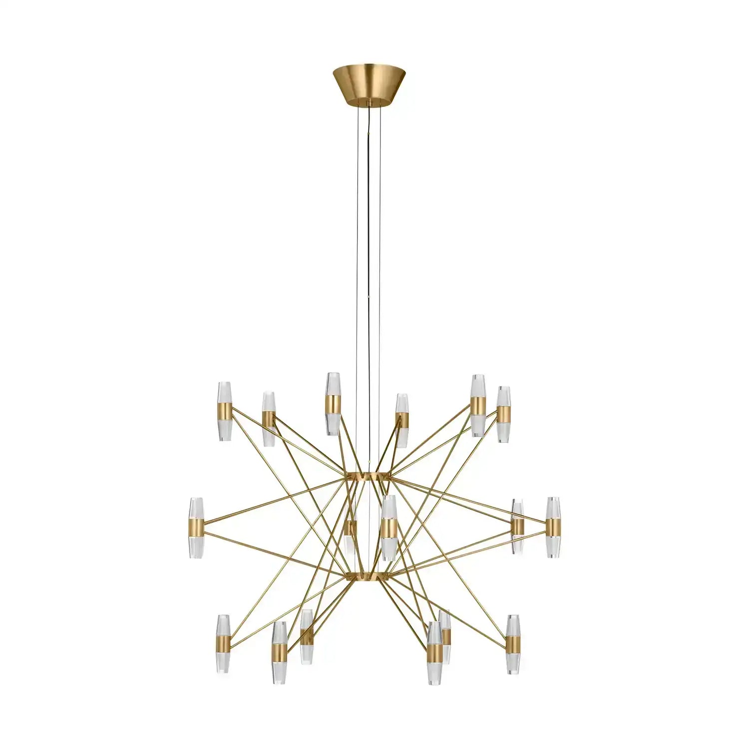 VISUAL COMFORT MODERN, LASSELL THREE TIER X-LARGE CHANDELIER, CHANDELIER LIGHT