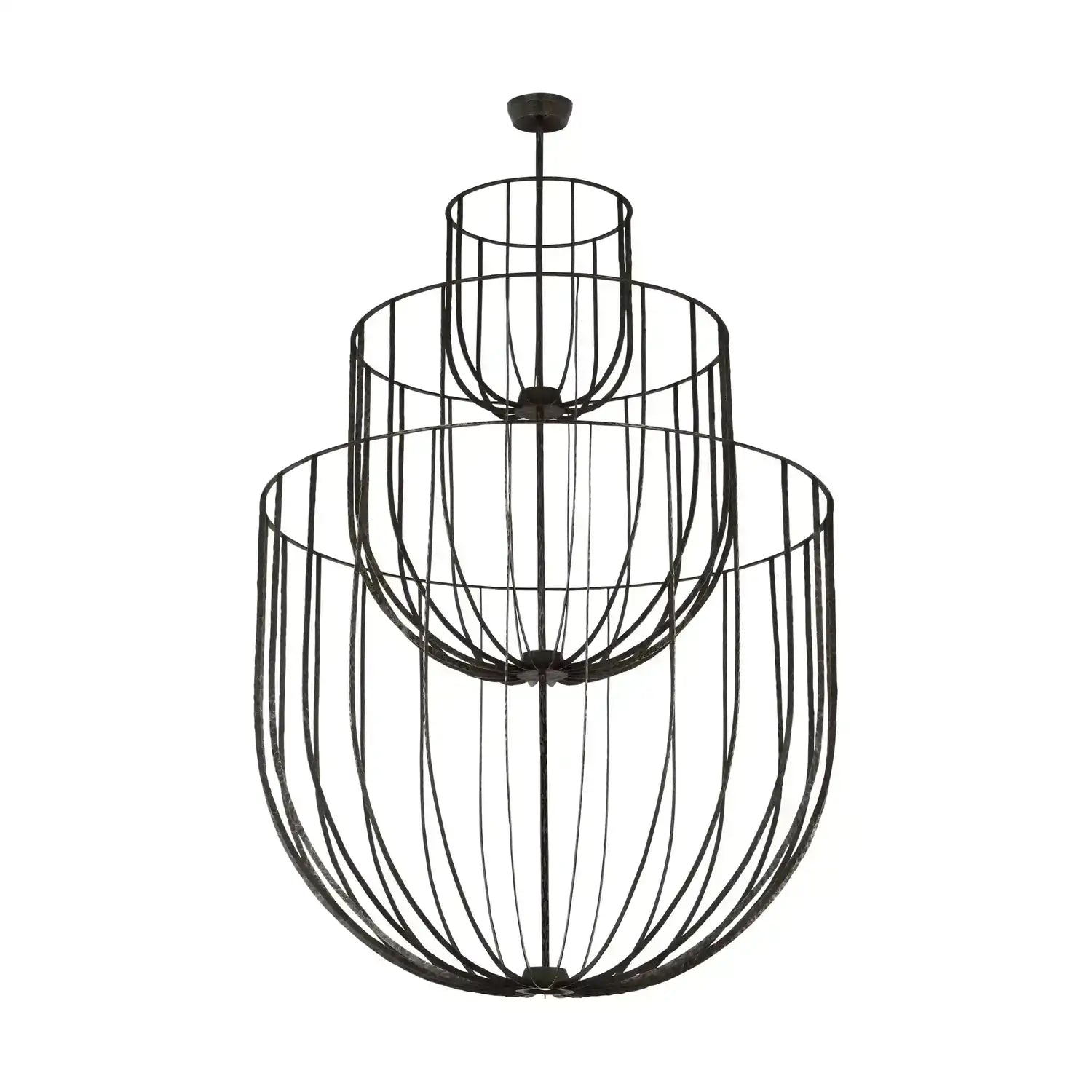 VISUAL COMFORT MODERN, SANCHI GRANDE THREE TIER CHANDELIER, CHANDELIER LIGHT