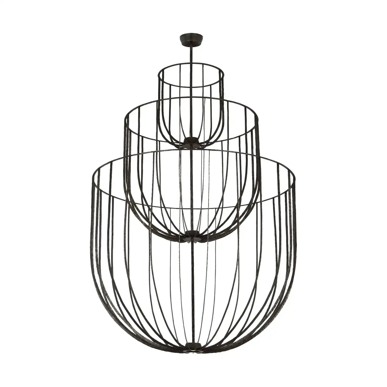 VISUAL COMFORT MODERN, SANCHI GRANDE THREE TIER CHANDELIER, CHANDELIER LIGHT