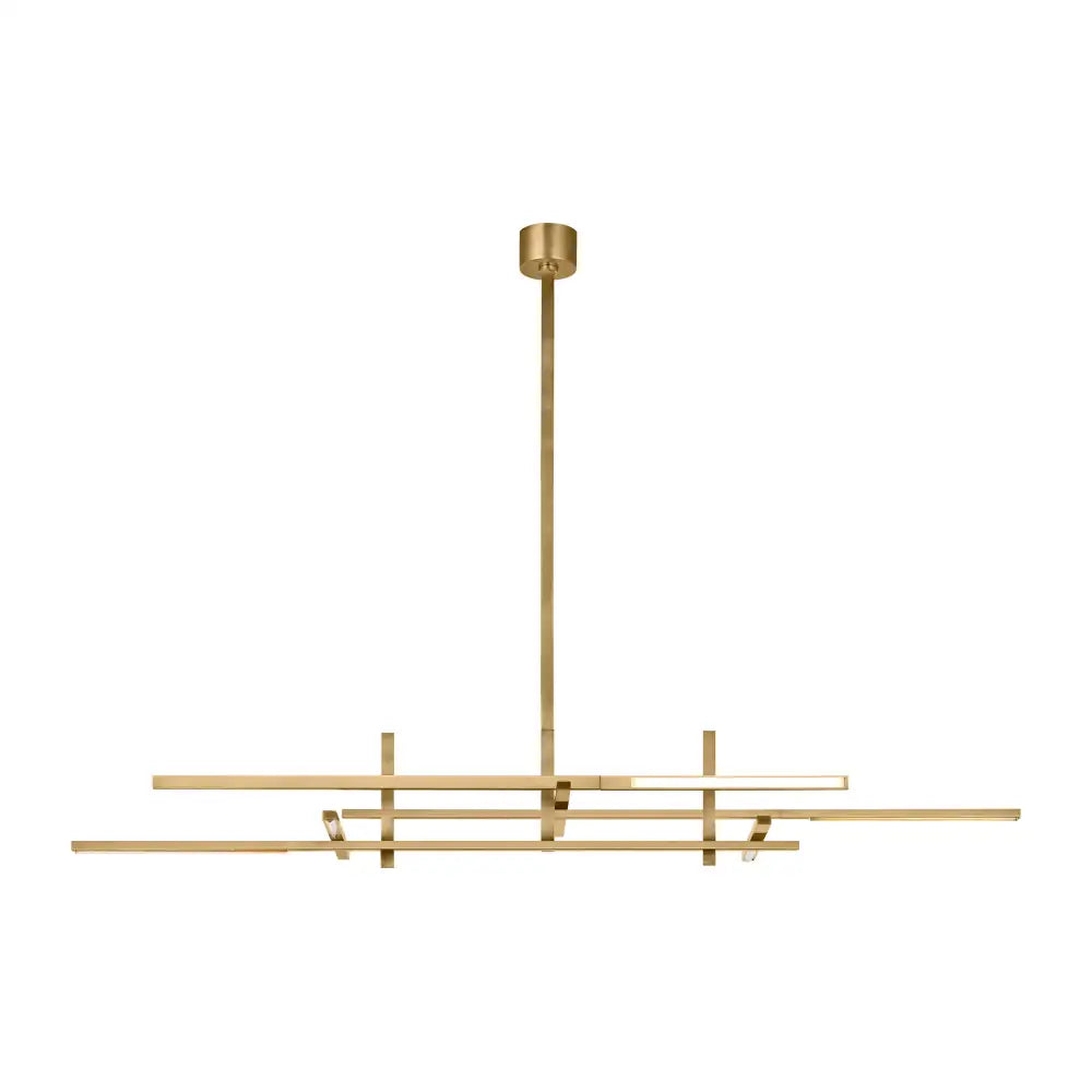 VISUAL COMFORT MODERN, CITYSCAPE STACKED X-LARGE LINEAR CHANDELIER, CHANDELIER LIGHT