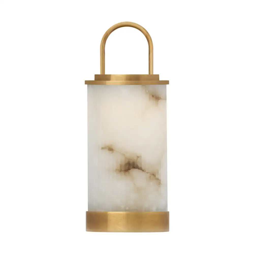 VISUAL COMFORT MODERN, TAWA ALABASTER ACCENT RECHARGEABLE TABLE LAMP, TABLE LAMPS