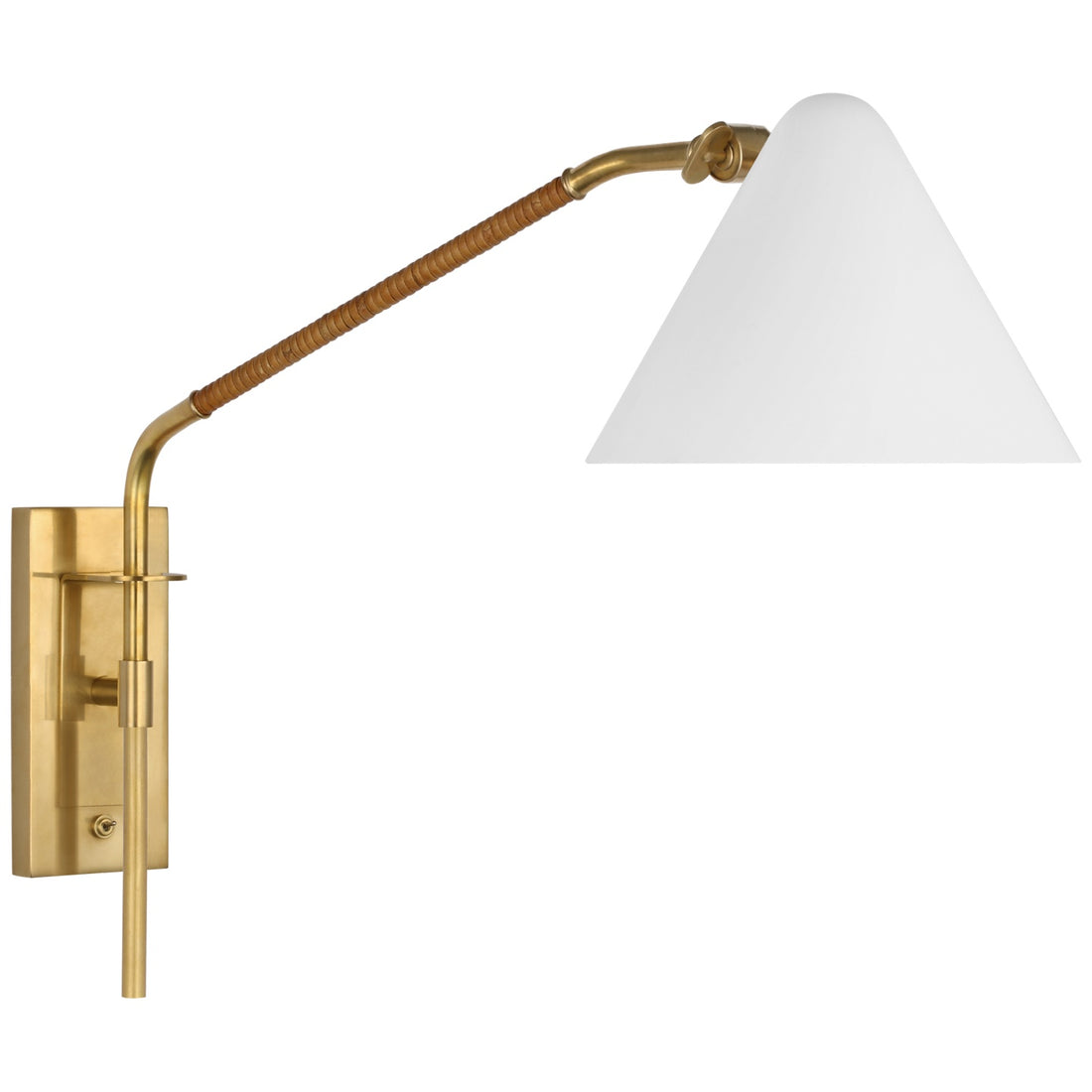 VISUAL COMFORT SIGNATURE, LAKEN ARTICULATING WALL LIGHT, WALL SCONCES