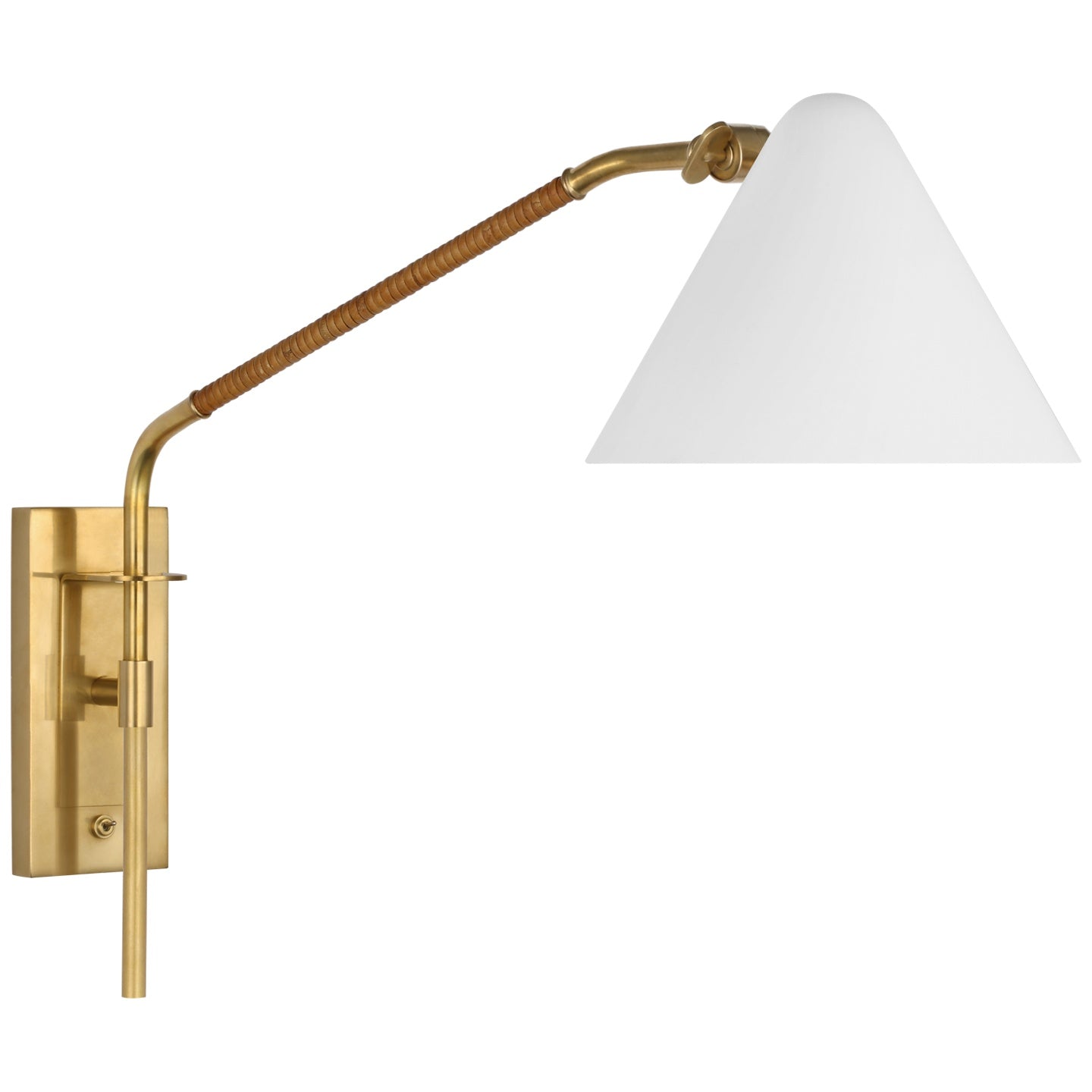 VISUAL COMFORT SIGNATURE, LAKEN ARTICULATING WALL LIGHT, WALL SCONCES
