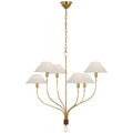 VISUAL COMFORT SIGNATURE, GRIFFIN STAGGERED TAIL CHANDELIER, CHANDELIER LIGHT