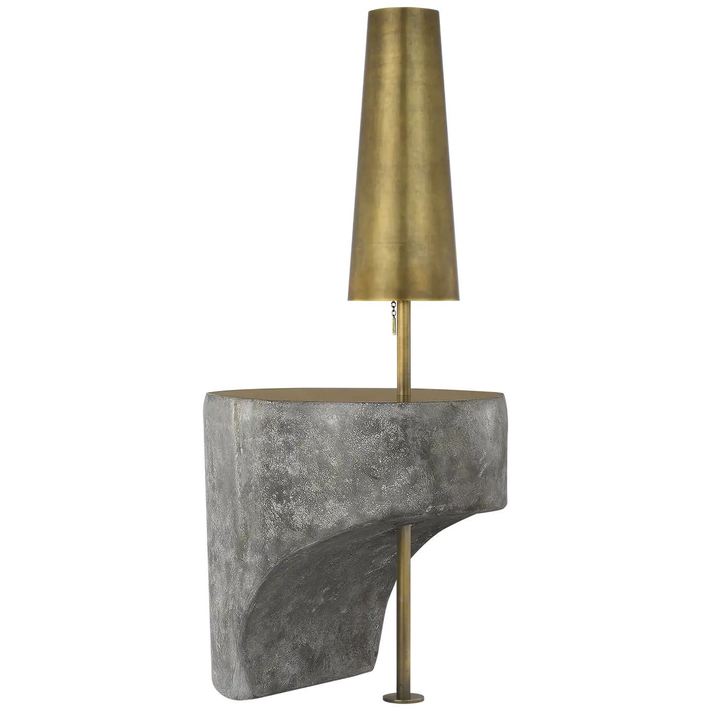 VISUAL COMFORT SIGNATURE, RUNIA SCULPTED SIDE TABLE FLOOR LAMP, FLOOR LAMP