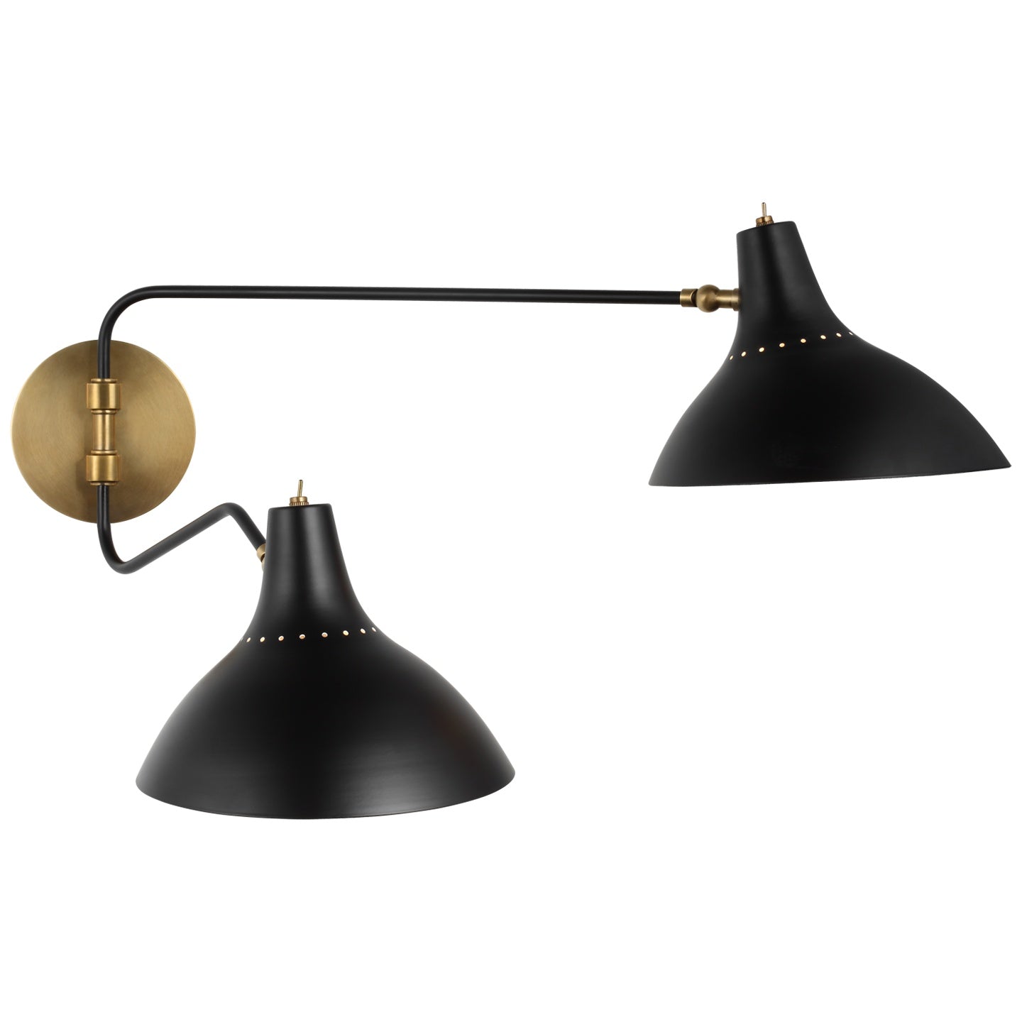 VISUAL COMFORT SIGNATURE, CHARLTON DOUBLE WALL LIGHT, WALL SCONCES