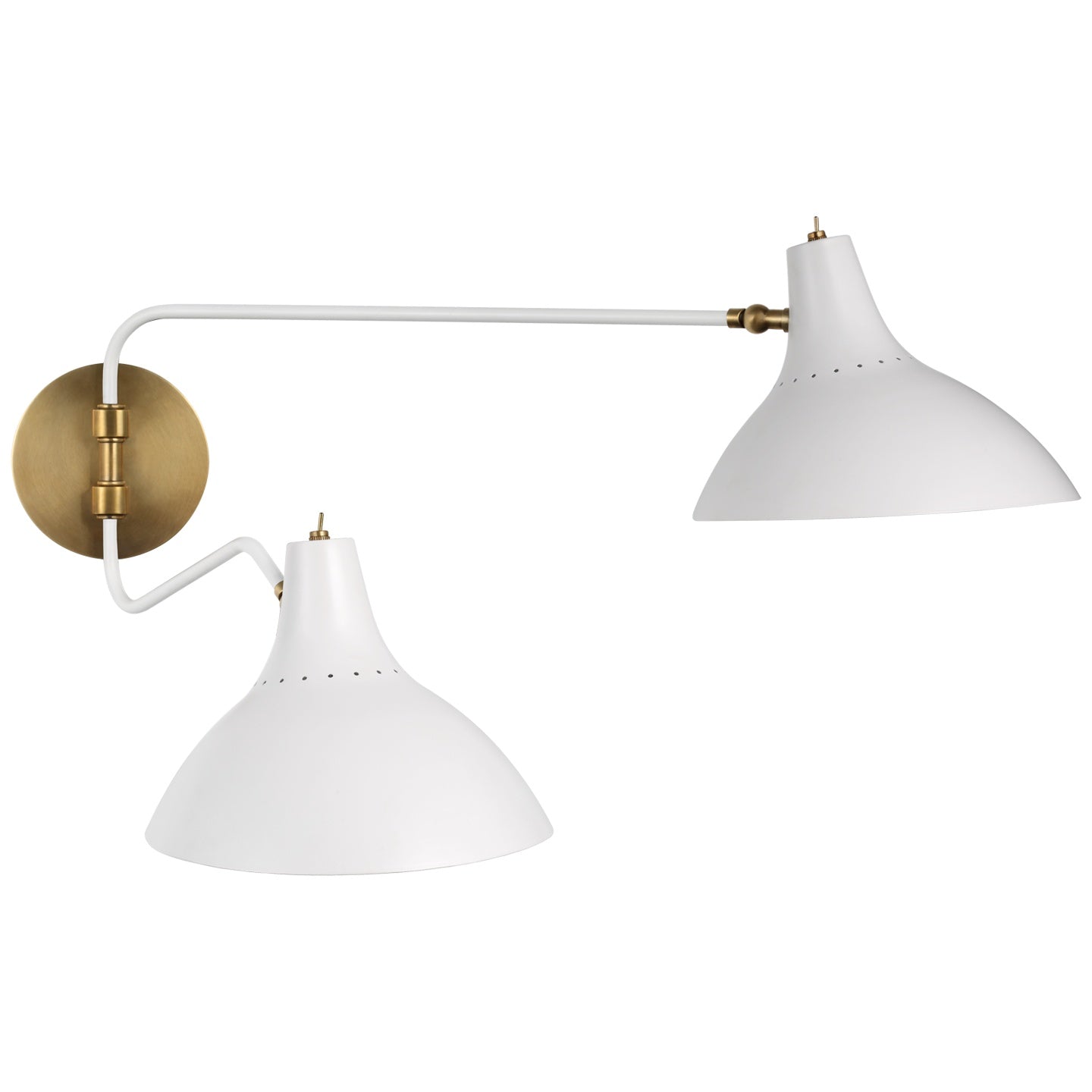 VISUAL COMFORT SIGNATURE, CHARLTON DOUBLE WALL LIGHT, WALL SCONCES
