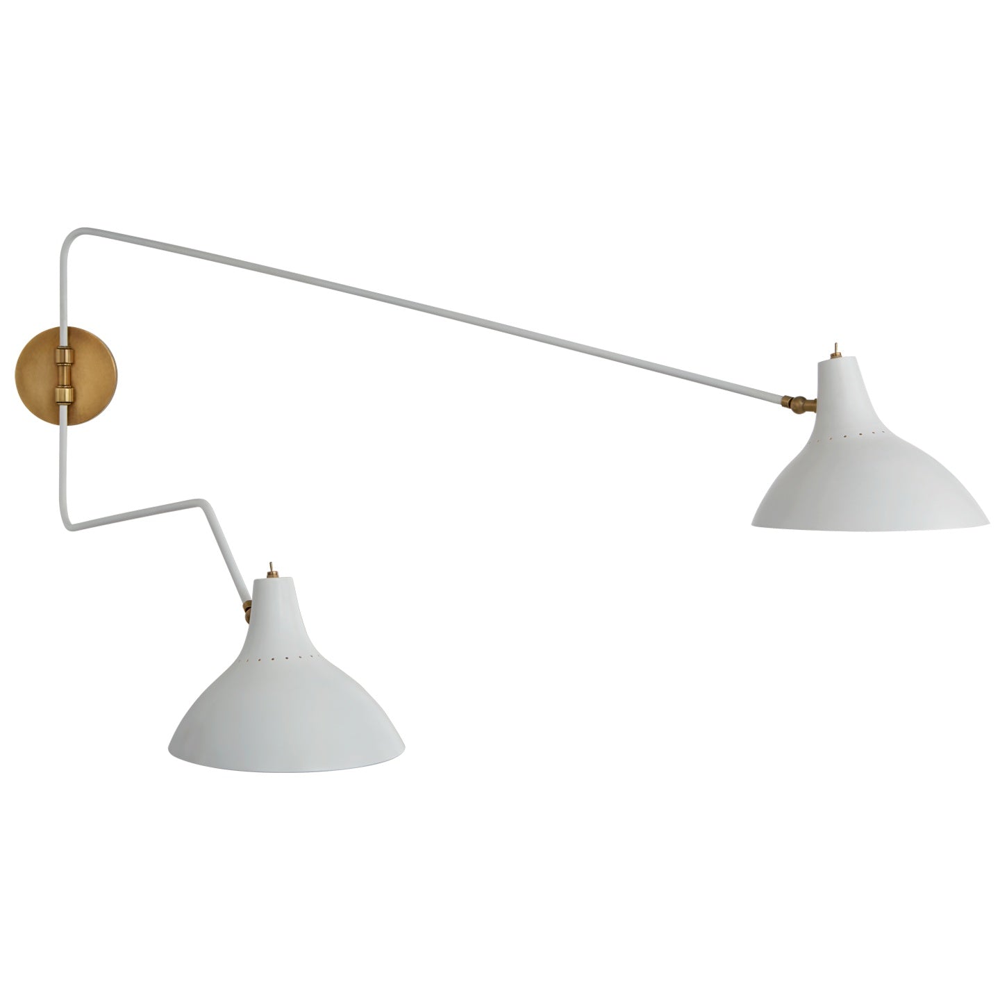 VISUAL COMFORT SIGNATURE, CHARLTON DOUBLE WALL LIGHT, WALL SCONCES