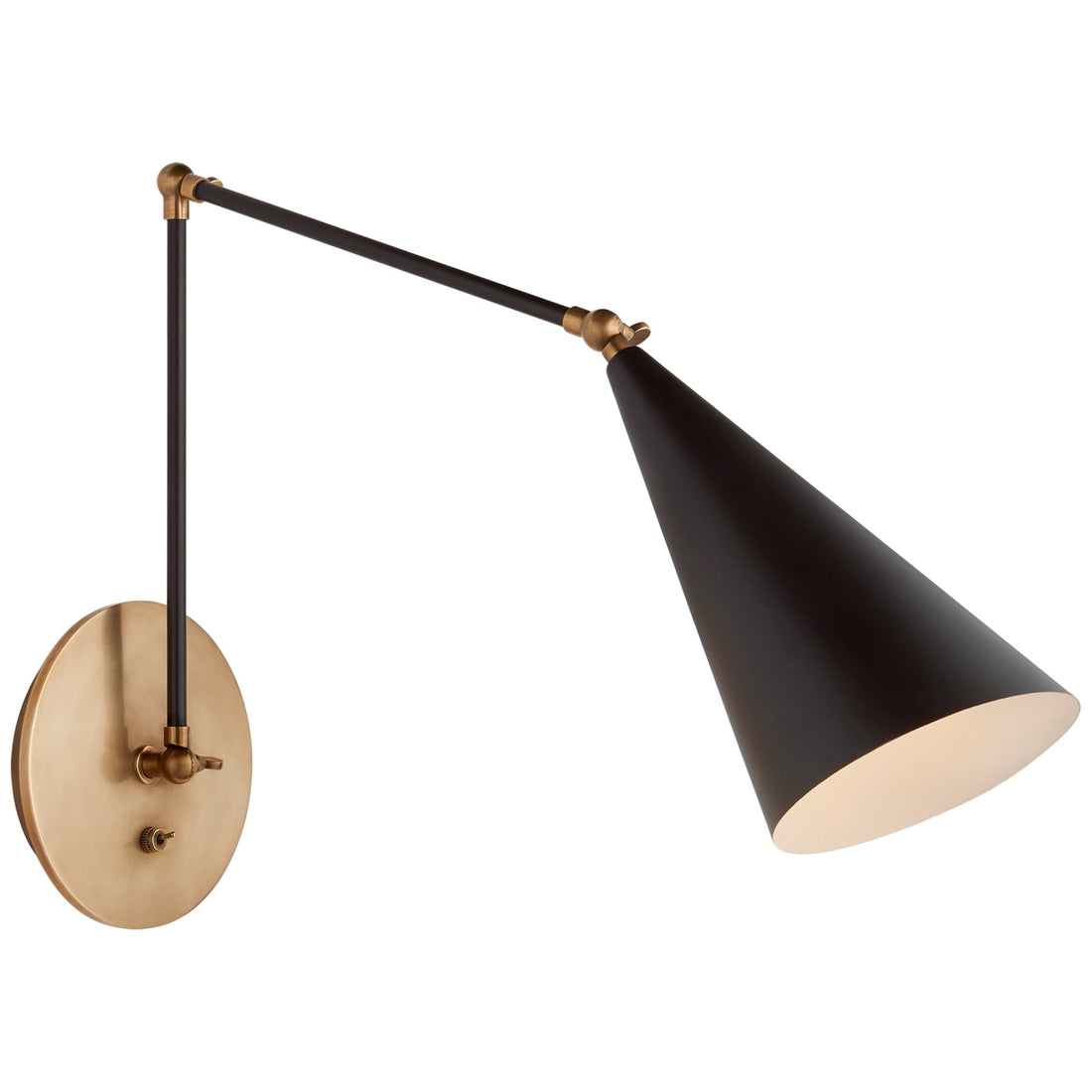 VISUAL COMFORT SIGNATURE, CLEMENTE DOUBLE ARM LIBRARY SCONCE, WALL SCONCES