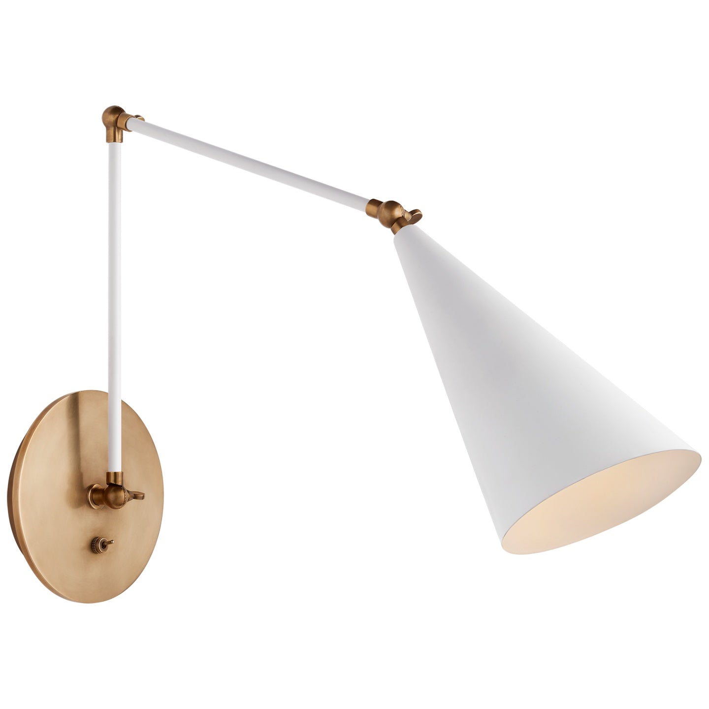VISUAL COMFORT SIGNATURE, CLEMENTE DOUBLE ARM LIBRARY SCONCE, WALL SCONCES