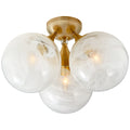 VISUAL COMFORT SIGNATURE, CRISTOL TRIPLE FLUSH MOUNT, FLUSH MOUNT CEILING LIGHTS