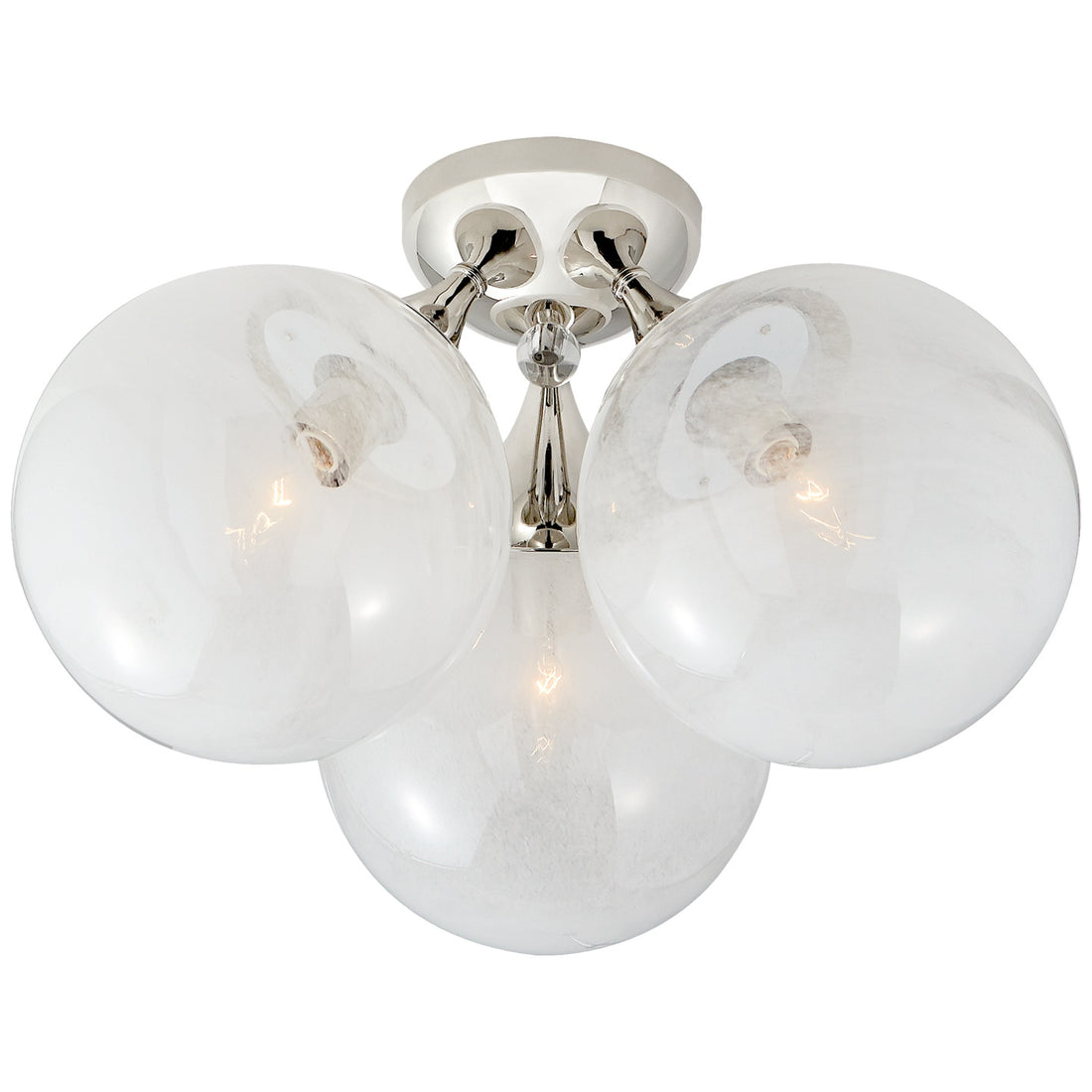 VISUAL COMFORT SIGNATURE, CRISTOL TRIPLE FLUSH MOUNT, FLUSH MOUNT CEILING LIGHTS