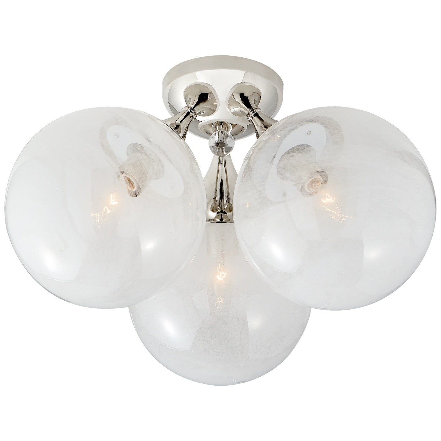 VISUAL COMFORT SIGNATURE, CRISTOL TRIPLE FLUSH MOUNT, FLUSH MOUNT CEILING LIGHTS