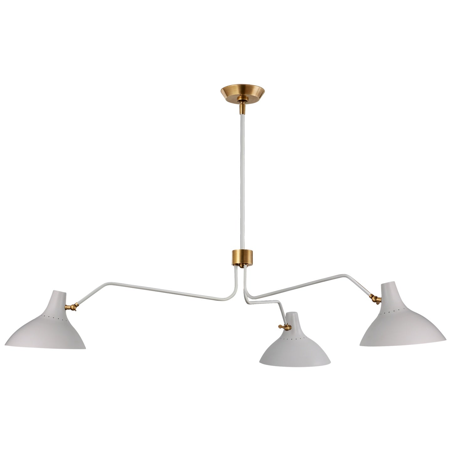 VISUAL COMFORT SIGNATURE, CHARLTON TRIPLE ARM CHANDELIER, CHANDELIER LIGHT