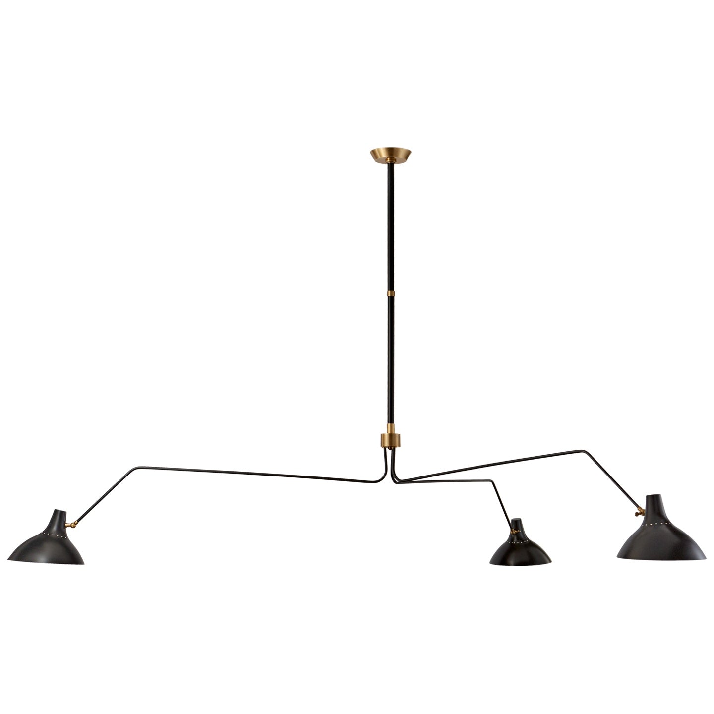 VISUAL COMFORT SIGNATURE, CHARLTON GRANDE TRIPLE ARM CHANDELIER, CHANDELIER LIGHT