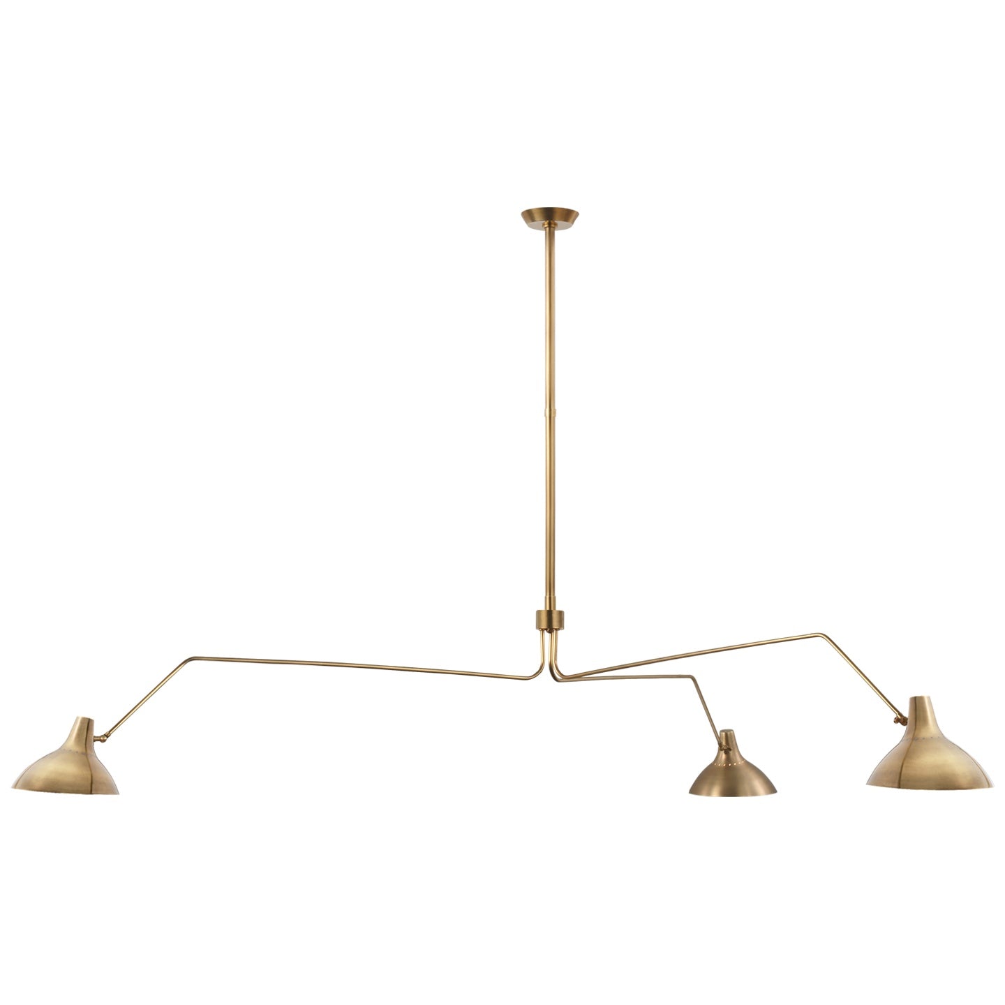 VISUAL COMFORT SIGNATURE, CHARLTON GRANDE TRIPLE ARM CHANDELIER, CHANDELIER LIGHT