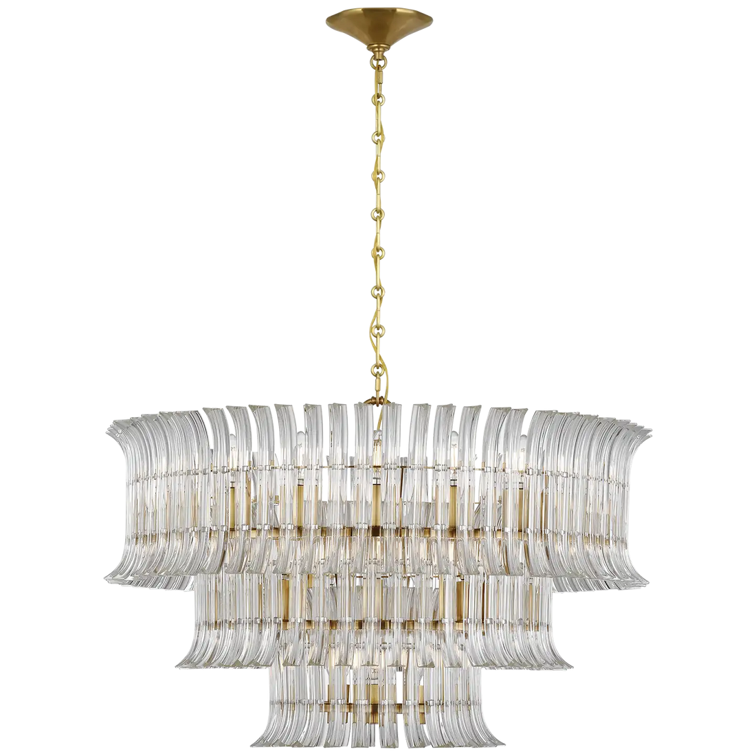 VISUAL COMFORT SIGNATURE, RHINE THREE TIER CHANDELIER, CHANDELIER LIGHT