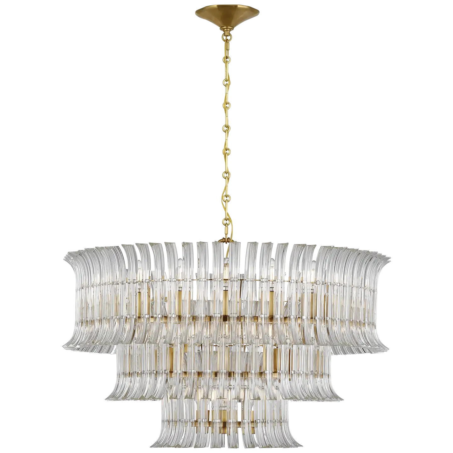 VISUAL COMFORT SIGNATURE, RHINE THREE TIER CHANDELIER, CHANDELIER LIGHT