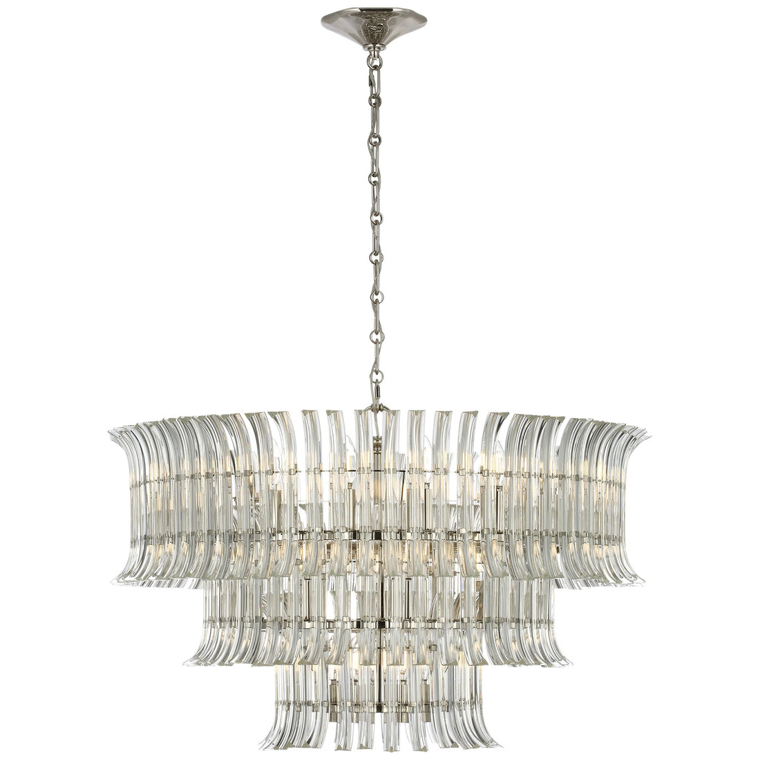 VISUAL COMFORT SIGNATURE, RHINE THREE TIER CHANDELIER, CHANDELIER LIGHT