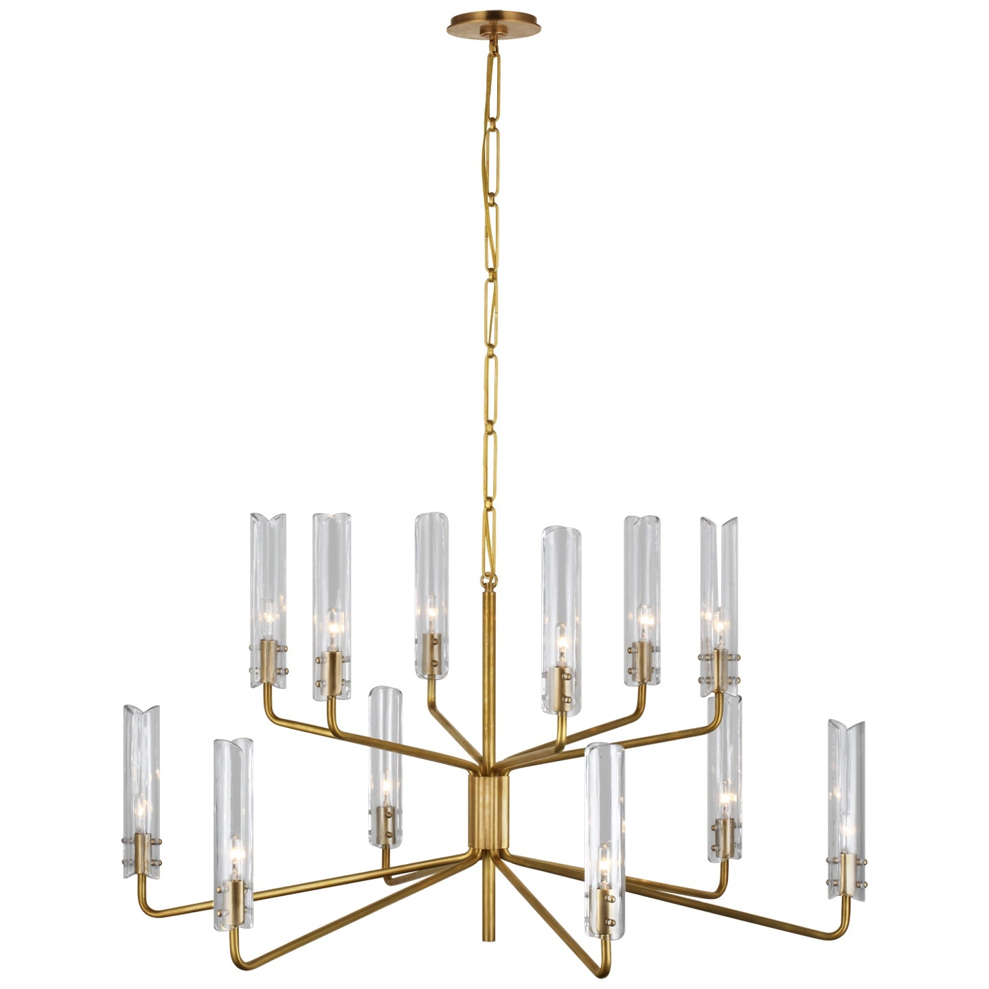 VISUAL COMFORT SIGNATURE, CASORIA TWO-TIER CHANDELIER, CHANDELIER LIGHT